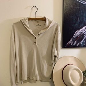 NWOT Cream Hollister Hoodie